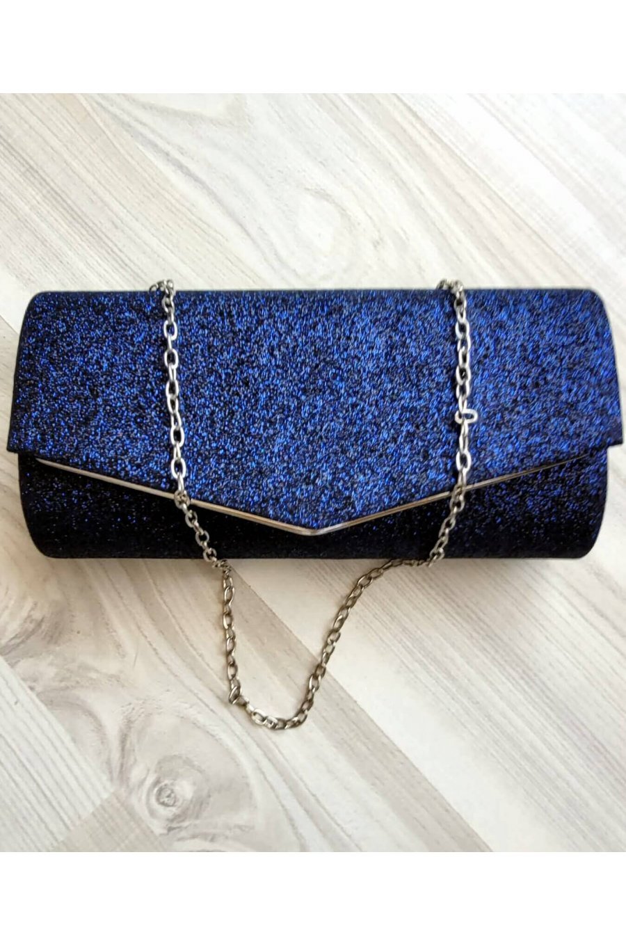 Geanta plic bleumarin glitter Diva Geanta plic bleumarin glitter Diva 2 - jojofashion.ro