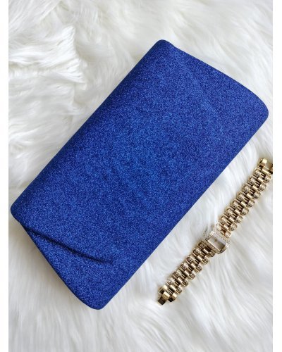Geanta plic albastru, glitter,  Franca Genti dama, Geanta plic albastru, glitter,  Franca - jojofashion.ro