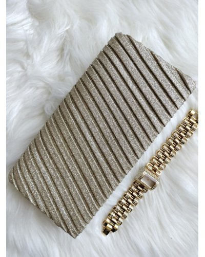 Geanta plic auriu glitter, Dazzling Genti dama, Geanta plic auriu glitter, Dazzling - jojofashion.ro