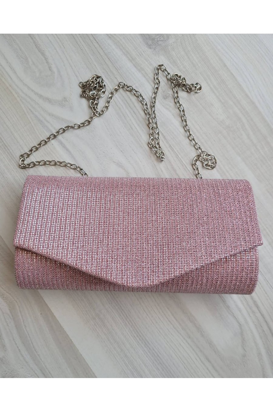 Geanta plic glitter roz pal Brightly Geanta plic glitter roz pal Brightly 2 - jojofashion.ro