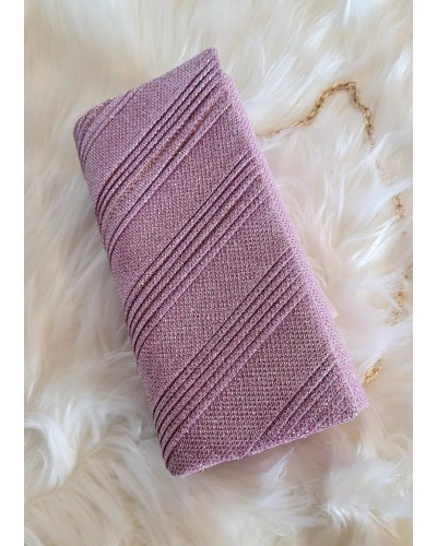 Geanta plic roz cu glitter, Dariyah Genti dama, Geanta plic roz cu glitter, Dariyah - jojofashion.ro