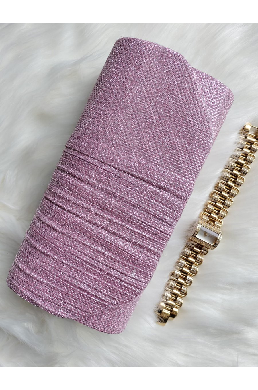 Geanta plic roz cu glitter, Deema Geanta plic roz cu glitter, Deema 1 - jojofashion.ro