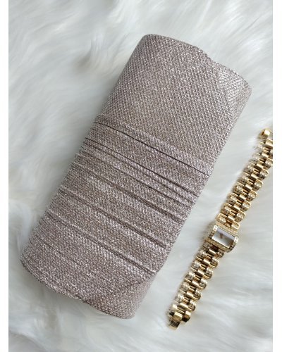 Geanta plic sampanie cu glitter, Deema Genti dama, Geanta plic sampanie cu glitter, Deema - jojofashion.ro