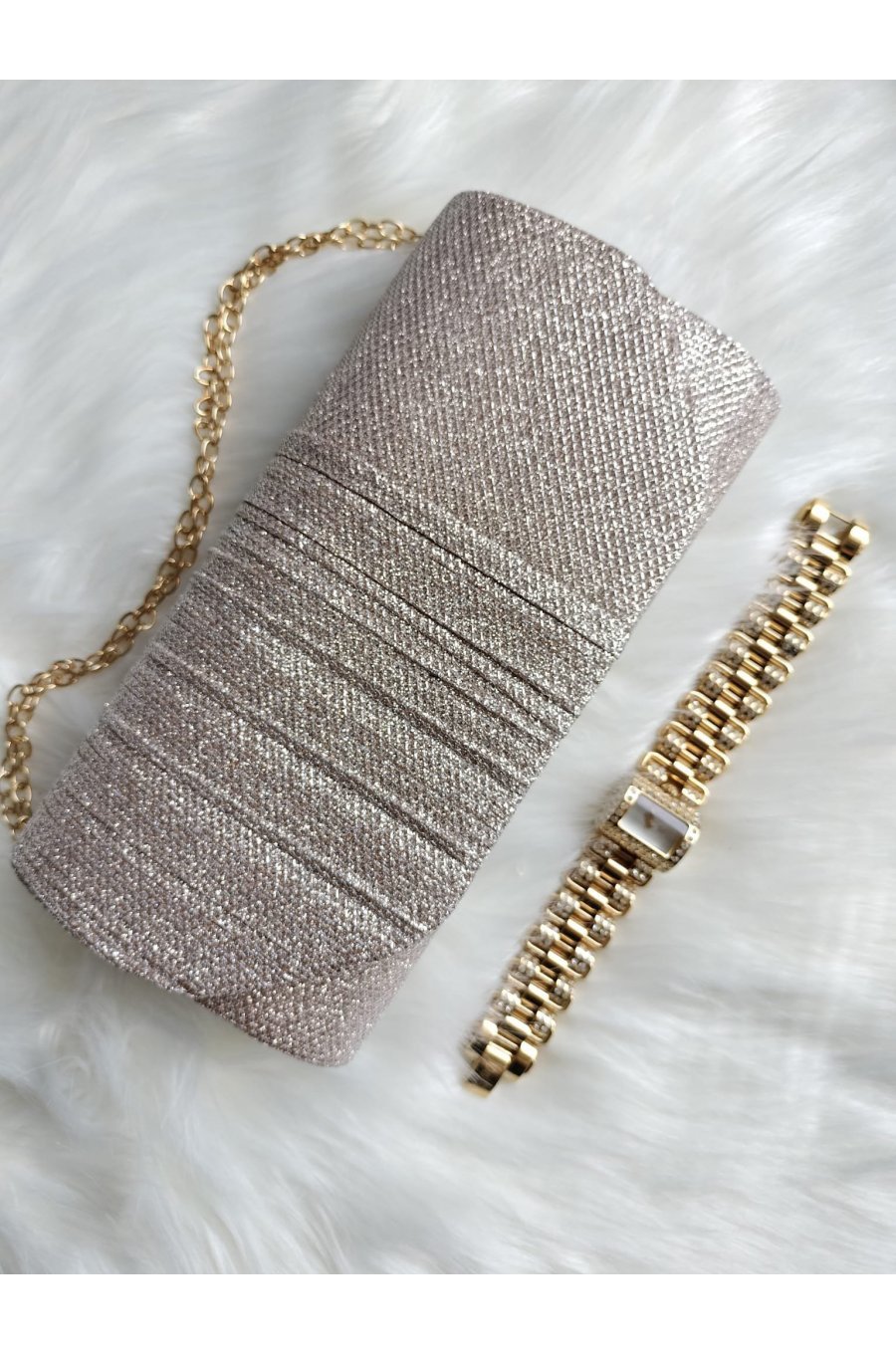 Geanta plic sampanie cu glitter, Deema Geanta plic sampanie cu glitter, Deema 2 - jojofashion.ro