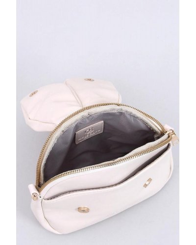 Geanta tip rucsac, din piele eco, bej, cu urechi si fermoar metalic, UniBella2 Genti dama, Geanta tip rucsac, din piele eco, bej, cu urechi si fermoar metalic, UniBella2 - jojofashion.ro