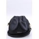 Geanta tip rucsac, din piele eco, neagra, cu urechi si fermoar metalic, UniBella 2 - jojofashion.ro