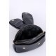 Geanta tip rucsac, din piele eco, neagra, cu urechi si fermoar metalic, UniBella 3 - jojofashion.ro