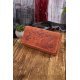 Portofel dama, cu blocare RFID, piele eco, portocaliu, vintage, Hellenes1 2 - jojofashion.ro