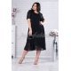 Rochie midi din tul neagra cu fir lame Anissa 2 - jojofashion.ro