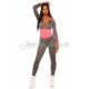 Trening de dama sport, mulat, gri cu roz fucsia Lidia 5 - jojofashion.ro