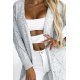 Cardigan dama midi, din acryl gri, asimetric, Ebru Cardigan dama midi, din acryl gri, asimetric, Ebru 6 - jojofashion.ro