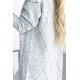Cardigan dama midi, din acryl gri, asimetric, Ebru Cardigan dama midi, din acryl gri, asimetric, Ebru 7 - jojofashion.ro
