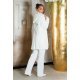 Cardigan dama oversize, midi, vascoza, alb, cu gluga si buzunare, Aylem 4 - jojofashion.ro