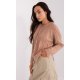 Pulover dama cappuccino, din acril, cu nasturi si decolteu rotund, Mellek2 Pulover dama cappuccino, din acril, cu nasturi si decolteu rotund, Mellek2 3 - jojofashion.ro