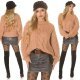 Pulover dama cappuccino Nathalie Pulover dama cappuccino Nathalie 6 - jojofashion.ro