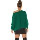 Pulover dama casual, oversize, din acril verde, Shirley Pulover dama casual, oversize, din acril verde, Shirley 3 - jojofashion.ro