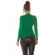 Pulover dama casual, vascoza verde, cu nasturi aurii, Elaine Pulover dama casual, vascoza verde, cu nasturi aurii, Elaine 3 - jojofashion.ro