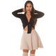 Pulover dama crop, casual, negru, versatil, Sidney Pulover dama crop, casual, negru, versatil, Sidney 2 - jojofashion.ro