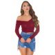 Pulover dama din vascoza burgundy, mulat, cu decolteu in V, Ailbhe Pulover dama din vascoza burgundy, mulat, cu decolteu in V, Ailbhe 2 - jojofashion.ro