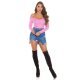Pulover dama din vascoza roz, mulat, cu decolteu in V, Ailbhe Pulover dama din vascoza roz, mulat, cu decolteu in V, Ailbhe 4 - jojofashion.ro