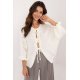 Pulover dama ecru, din acril, cu maneca bufanta, Alliyah2 Pulover dama ecru, din acril, cu maneca bufanta, Alliyah2 2 - jojofashion.ro
