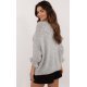 Pulover dama gri, din acril, cu maneca bufanta, Alliyah3 Pulover dama gri, din acril, cu maneca bufanta, Alliyah3 4 - jojofashion.ro