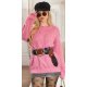 Pulover dama roz prafuit Nathalie Pulover dama roz prafuit Nathalie 2 - jojofashion.ro