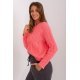Pulover dama roz somon, din acril, cu nasturi si decolteu rotund, Mellek4 Pulover dama roz somon, din acril, cu nasturi si decolteu rotund, Mellek4 3 - jojofashion.ro
