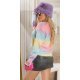 Pulover dama somon in degrade multicolor Janys Pulover dama somon in degrade multicolor Janys 3 - jojofashion.ro