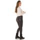 Pulover dama tricotat, crop, bej, cu guler inalt Faylinn Pulover dama tricotat, crop, bej, cu guler inalt Faylinn 5 - jojofashion.ro