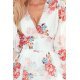 Rochie de vara alba midi cu flori vaporoasa Selma 6 - jojofashion.ro