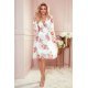 Rochie de vara alba midi cu flori vaporoasa Selma 4 - jojofashion.ro