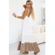 Rochie boho lunga ecru cu bust crosetat fluida Saldana 3 - jojofashion.ro