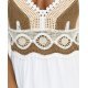 Rochie boho lunga ecru cu bust crosetat fluida Saldana 4 - jojofashion.ro