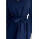 Rochie de zi midi, bleumarin navy, croi fluture, oversize, Butterfly 6 - jojofashion.ro