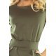 Rochie midi, kaki, mulata, tip creion, Jeanine Rochie midi, kaki, mulata, tip creion, Jeanine 6 - jojofashion.ro