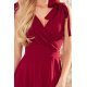Rochie lunga burgundy vaporoasa Soranya 6 - jojofashion.ro