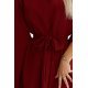 Rochie midi oversize, burgundy, croi fluture, Butterfly 5 - jojofashion.ro