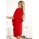 Rochie midi oversize rosie croi fluture Butterfly Rochie midi oversize rosie croi fluture Butterfly 3 - jojofashion.ro