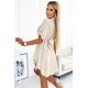 Rochie tip camasa scurta bej Anneke 3 - jojofashion.ro