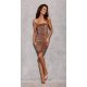 Rochie scurta mulata aurie cupru din paiete cu umerii goi Behamin 4 - jojofashion.ro