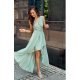Rochie lunga din voal menta vaporoasa Fiona 2 - jojofashion.ro
