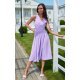 Rochie eleganta midi, din voal, lila, vaporoasa, petrecuta, Margie 2 - jojofashion.ro