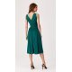 Rochie midi verde din voal vaporoasa Margie 3 - jojofashion.ro