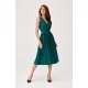 Rochie midi verde din voal vaporoasa Margie 4 - jojofashion.ro