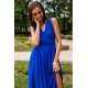 Rochie lunga albastra din voal, vaporoasa, Yurianne 6 - jojofashion.ro