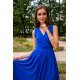 Rochie lunga albastra din voal, vaporoasa, Yurianne 8 - jojofashion.ro