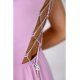 Rochie domnisoara onoare lunga lila cu un umar gol vaporoasa Monako 4 - jojofashion.ro