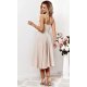 Rochie baby doll midi din bumbac bej in clos retro TifaniW3 3 - jojofashion.ro