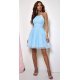 Rochie baby doll scurta, din tulle, baby blue, SindiW 4 - jojofashion.ro